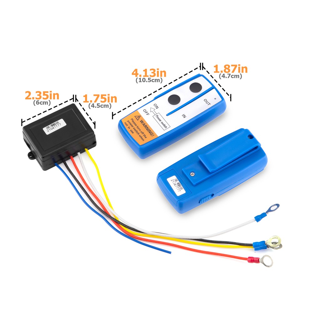 12V Recovery Wireless Winch Remote Control Kit ForJeep UTV SUV Switch Controller