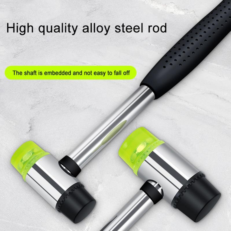 26MM Double Face SMALL RUBBER NYLON HEAD SOFT FACE MALLET HAMMER HANDLE