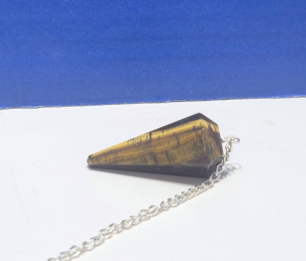 Vintage Tiger's Eye Pendulum for Dowsing
