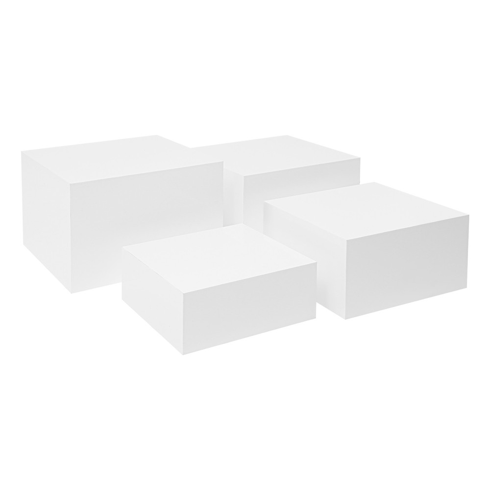 4pcs Cupcake Display Stand Acrylic Buffet Riser Multi-purpose Nesting Stand