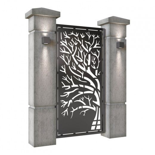 Gorgeous Custom Handcrafted Metal Entry Gate