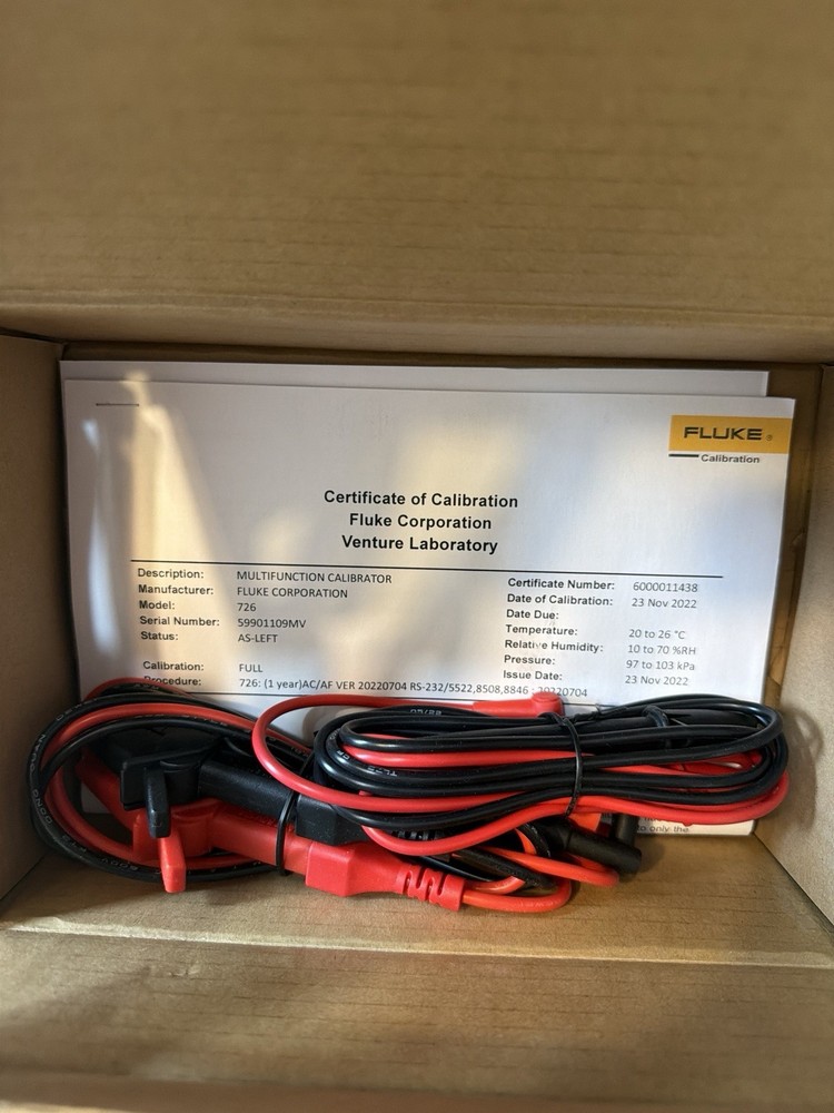 Fluke 726 Precision Multifunction Calibrator - Calibrated