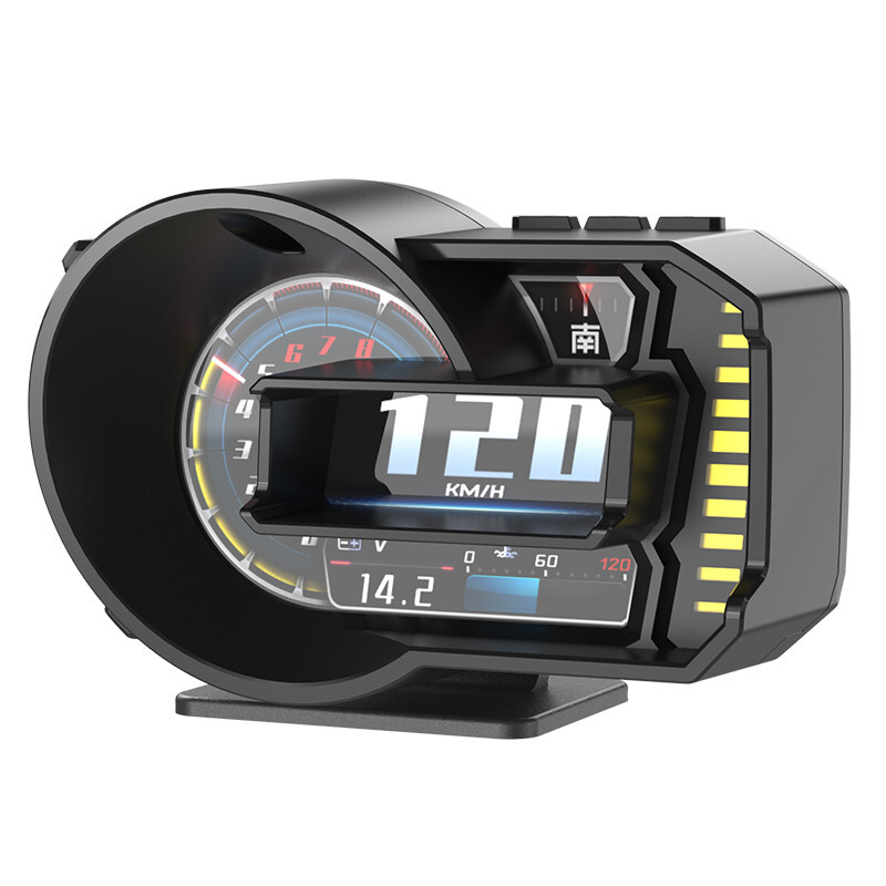 Speed Voltage Pressure Meter HUD Speedometer Gesture Recognition Driving Score