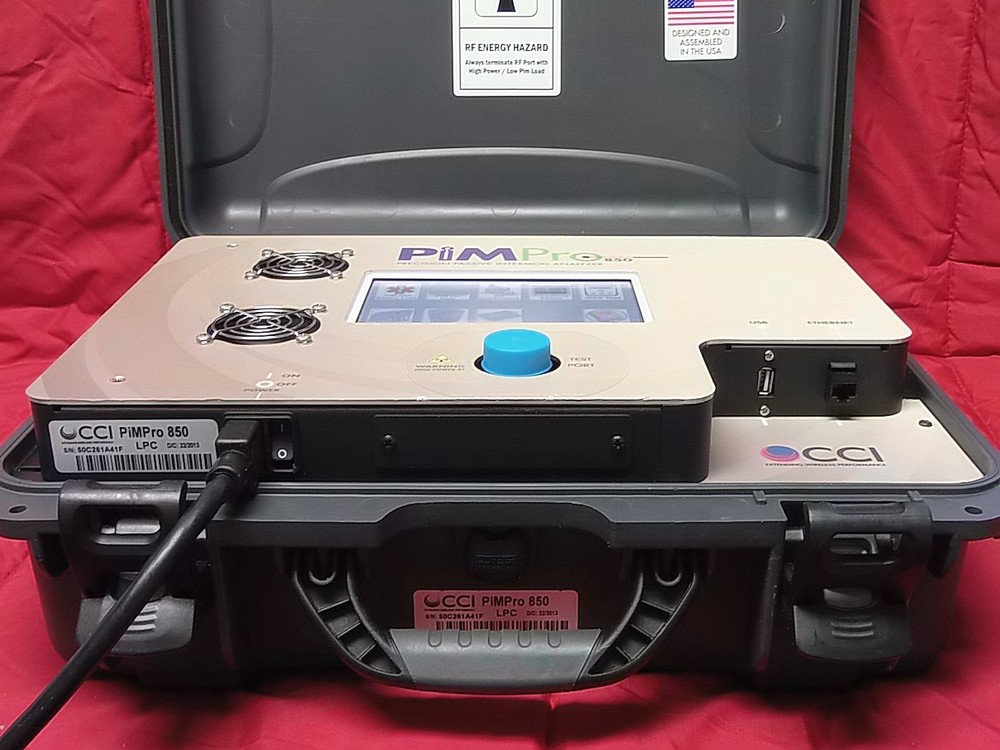 CCI PIMPro PIM 850 Precision Passive Intermodulation Analyzer Wireless Tester