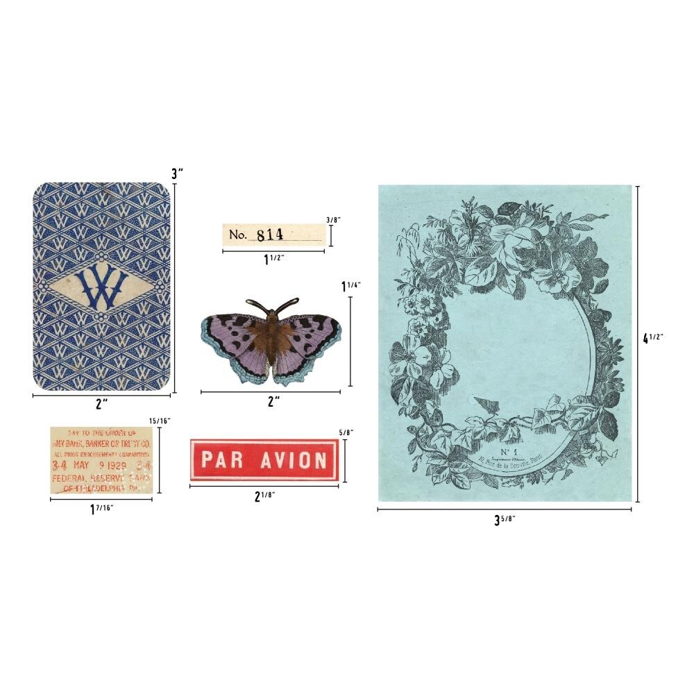 Tim Holtz ~ EPHEMERA PACK ~ Palette ~ Idea-ology