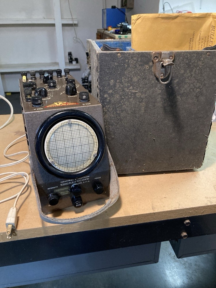 Waterman PocketScope S-11-A Oscilloscope (Untested) With Case