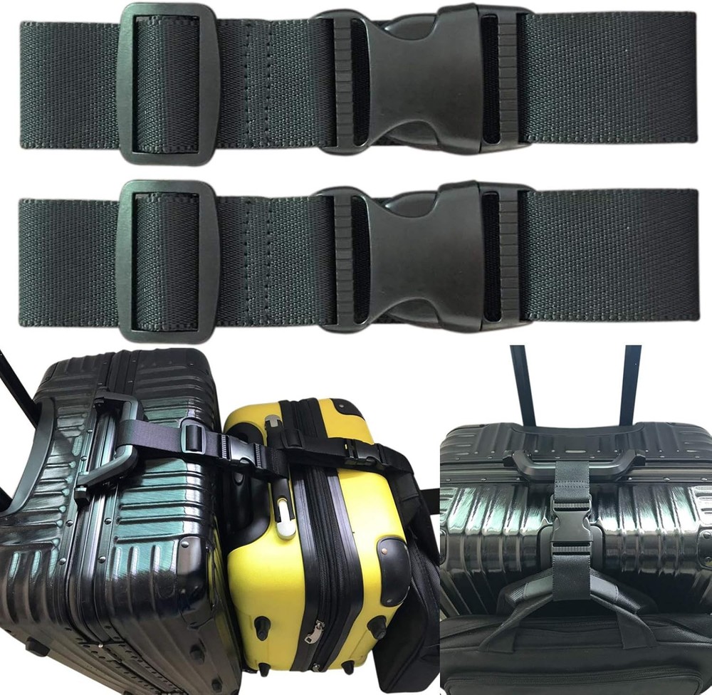 Adjustable Luggage Straps 2pcs Travel Set