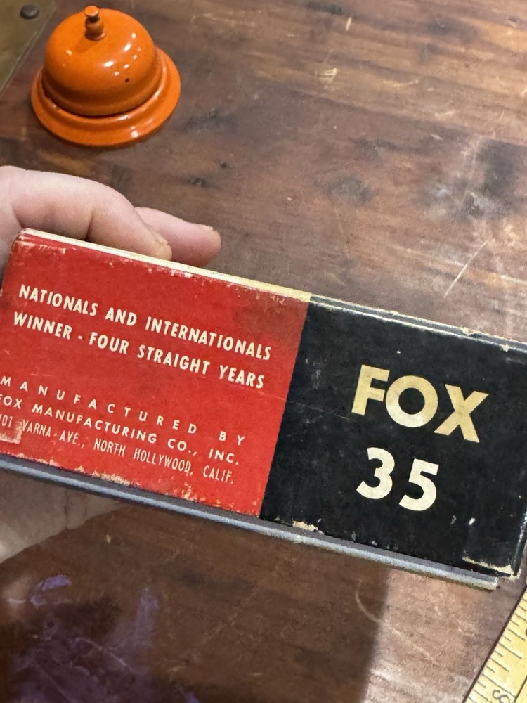 VTG Fox .35 Model Airplane Engine Box ONLY Original Packaging Control Line USA