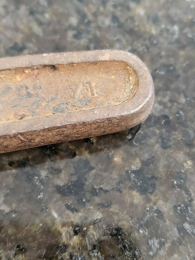 vintage pipe wrench opens to 2.5"