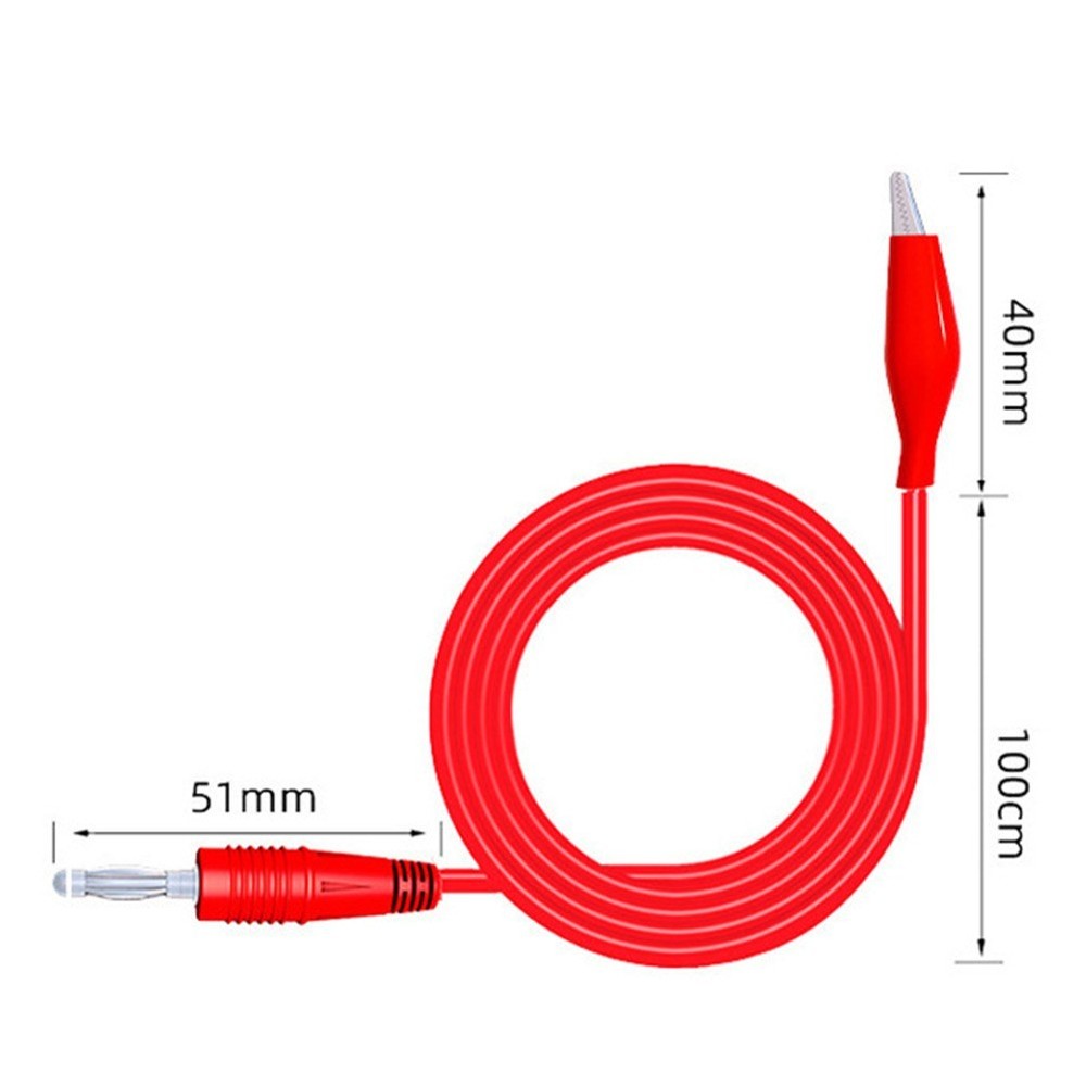 Clips Test Line 104cm 1Pair Dual Measure Tools Test Cable Line