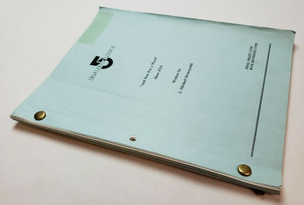 BABYLON 5 / J. Michael Straczynski 1995 TV Script "And Now for a Word"