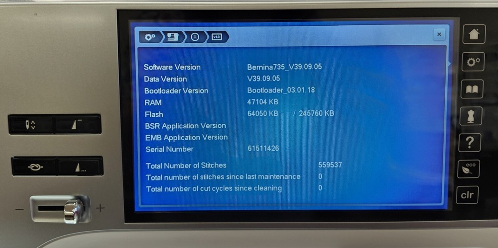 Bernina 735 Sewing Machine! Professionally Serviced!