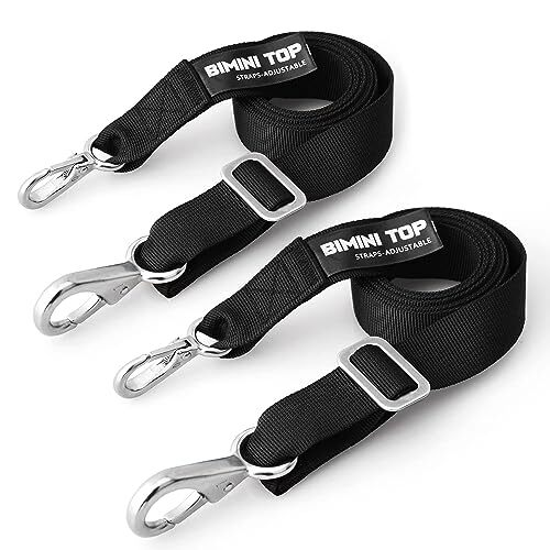 Adjustable Bimini Top StrapsMarine Awning Webbing Straps with Stainless Stee ...