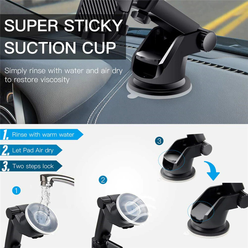 360° Universal Mount Holder Car Stand Windshield For Mobile Cell Phone GPS