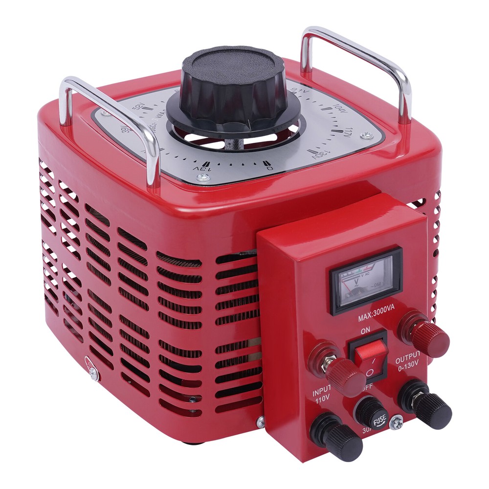 110V Variable AC Voltage Transformer Regulator - 3000W, 30A, Adjustable Output