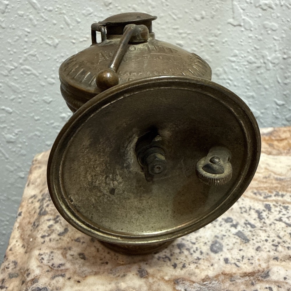 Vintage Auto-Lite carbide mining lamp