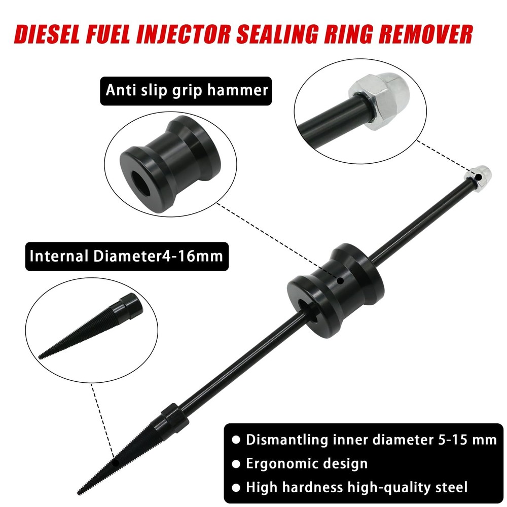 Injector Seal Ring Puller Tool, Injector Seal Ring Remover for Removing Seal ...
