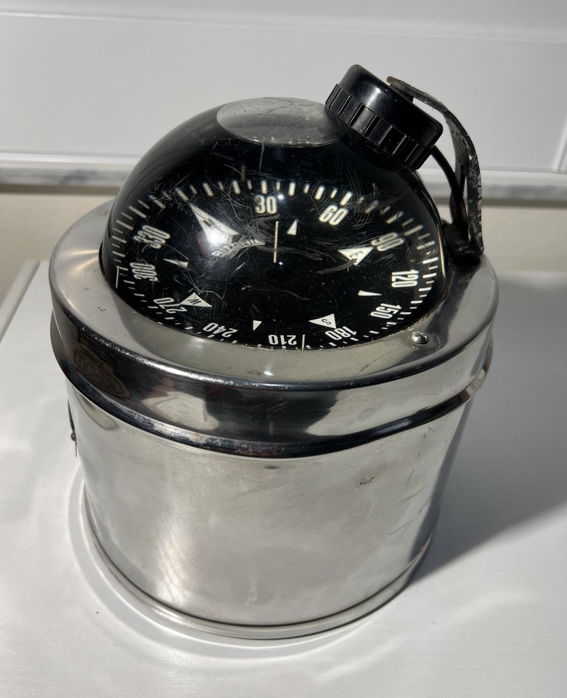 Vintage E.S. Richie And Sons Navigational Instruments Globemaster Compass
