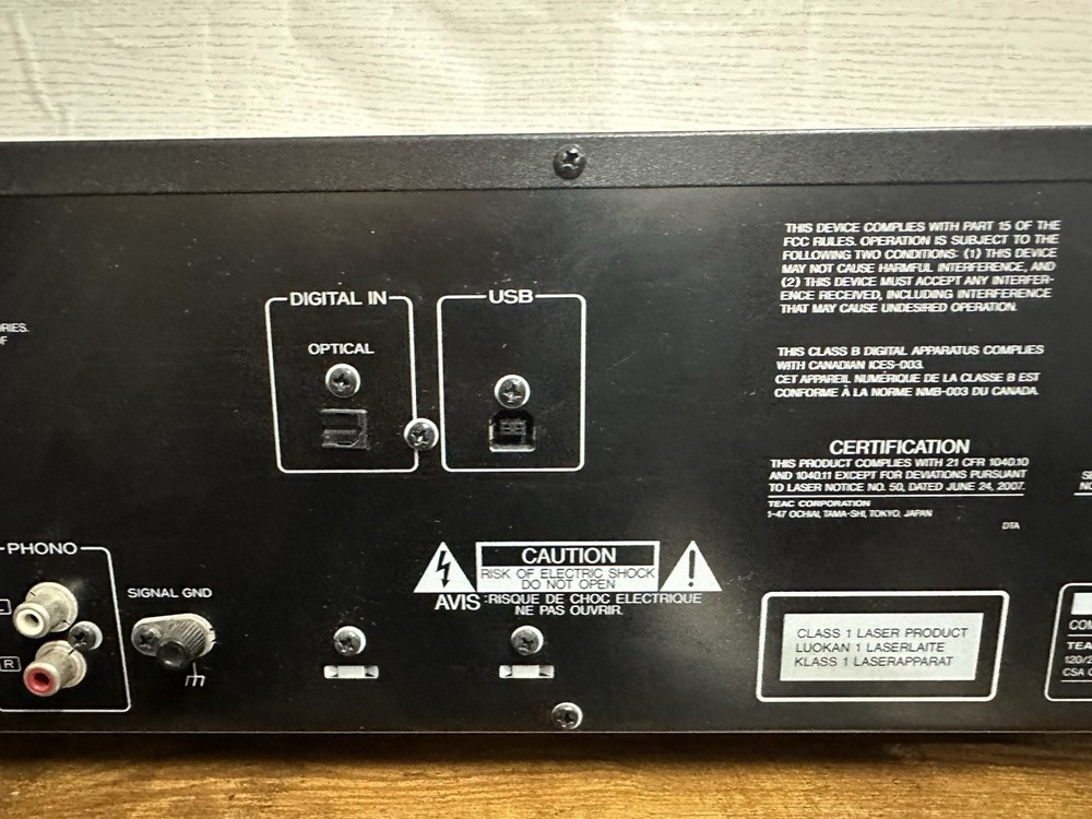 TEAC AD-RW900 CD Compact Disc Recorder Reverse Cassette Deck USB Black