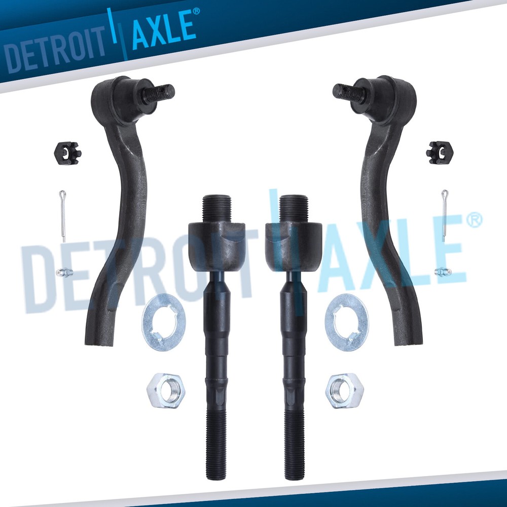 Front Inner & Outer Tie Rod Kit for 2012 2013 2014 2015 Honda Civic