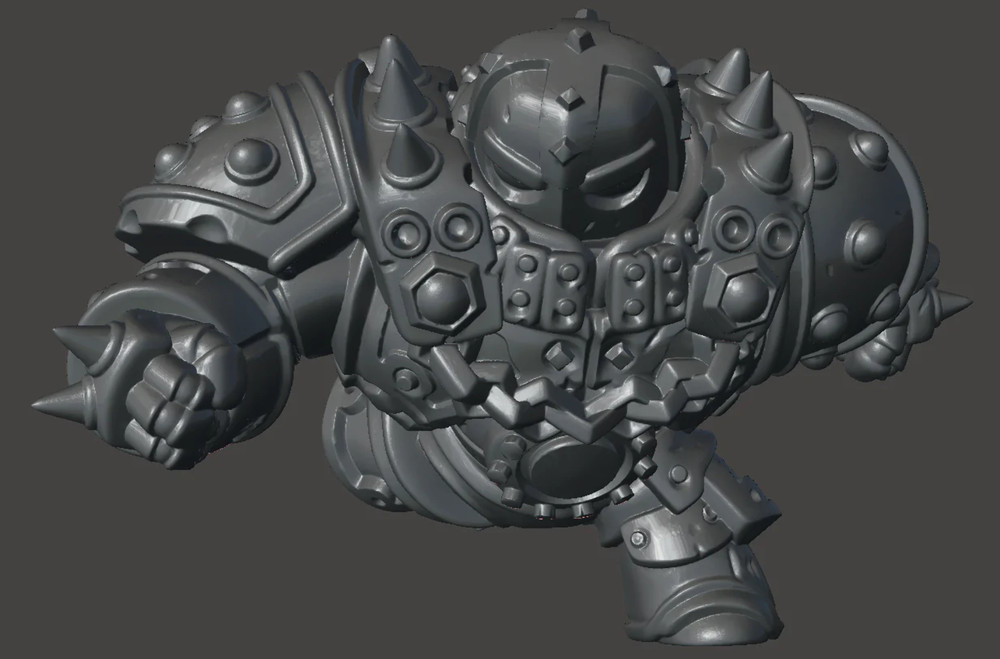 Capsule Chibi - Steel Golem (Running)