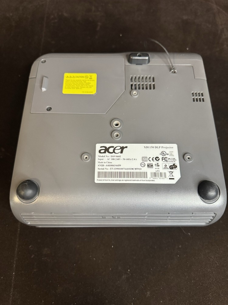 ACER XD 1150DLP PROJECTOR, REMOTE, CARRY CASE Tested & Working
