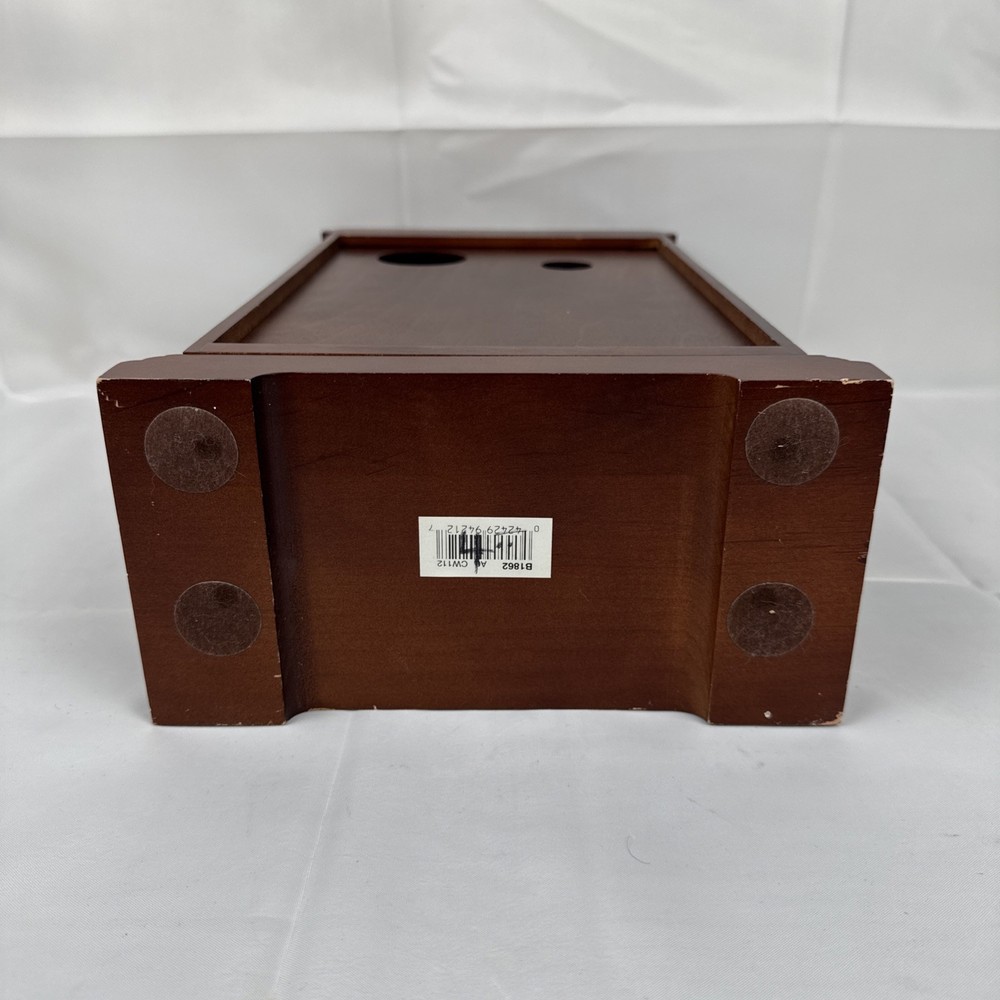 Bulova Clock B1862 Chiming Pendulum Wooden Table Clock