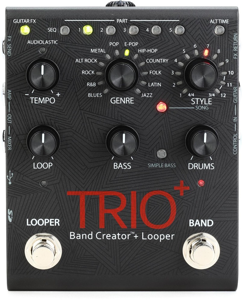 DigiTech Trio+ Band Creator and Looper Pedal (3-pack) Bundle