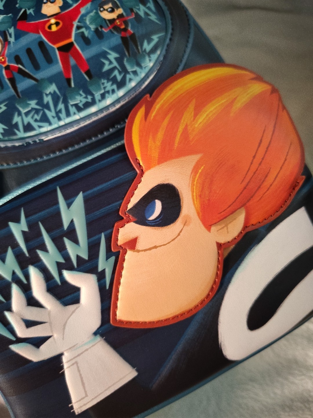 Loungefly Disney Pixar the Incredibles Syndrome Mini Backpack/bag Glows NWT