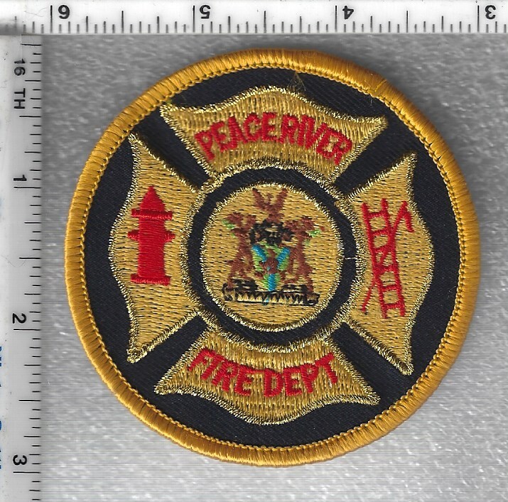 Peace River Fire Department  (Alberta, Canada)  Round Shoulder Patch