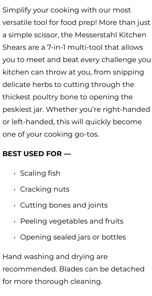 MESSERSTAHL Kitchen Shears