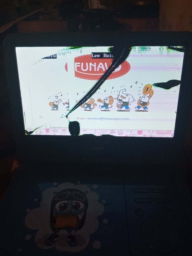 Funovo Portable DVD Player With Case, Remote, Instructions, And Cables