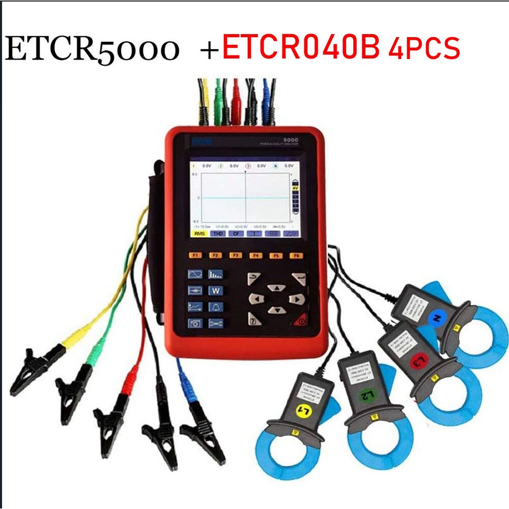 ETCR5000 Analyzer 3 Phase Full Electric Parameters Tester 040BCurrent Sensor