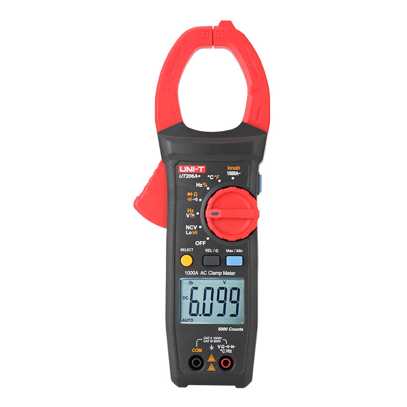 UNI-T UT205A+ / UT206A+ Hand-held Automatic Measuring Range AC Clamp Meter