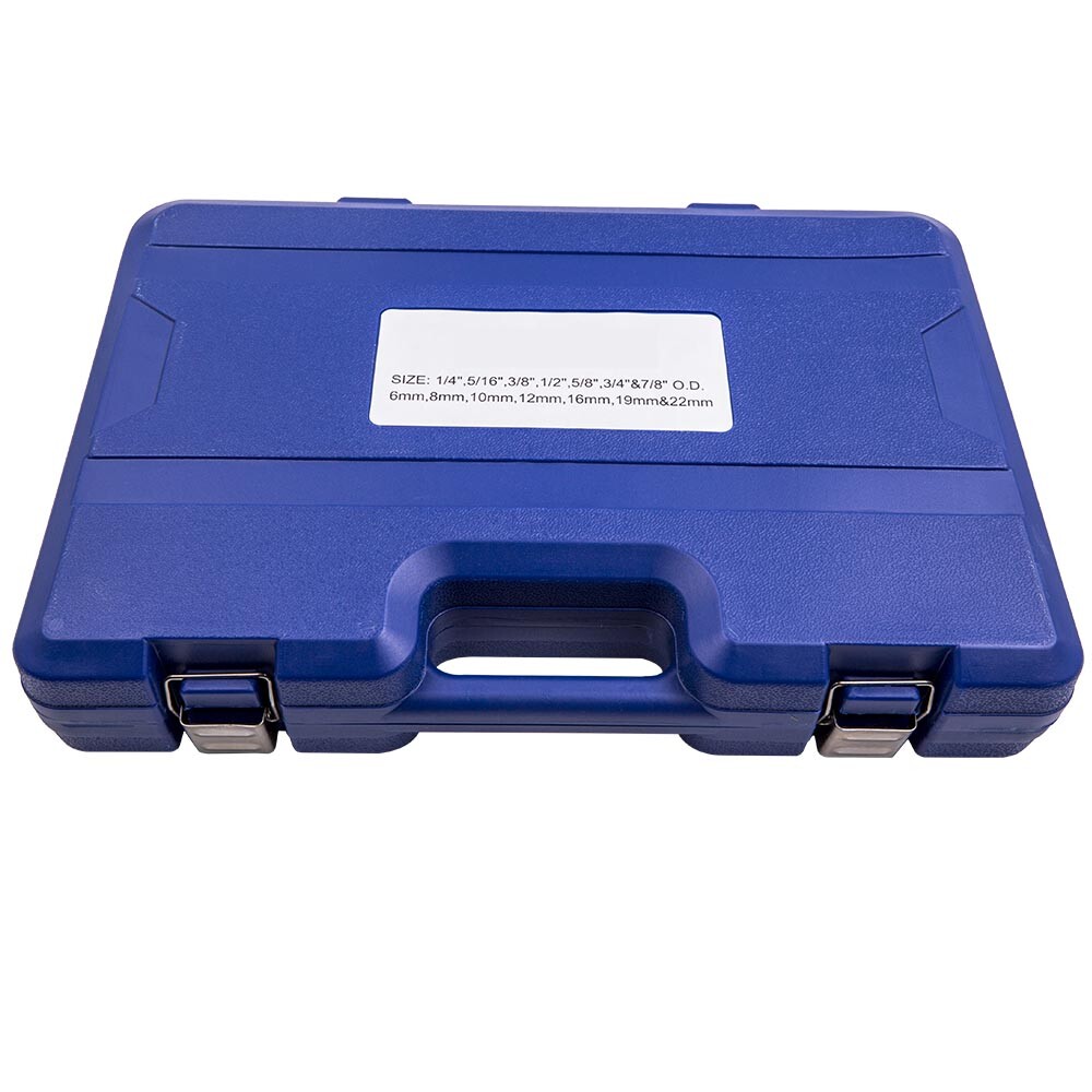 Pipe Tube Bender HVAC Refrigeration Ratchet Bending Heads Supports Tool Kit Set