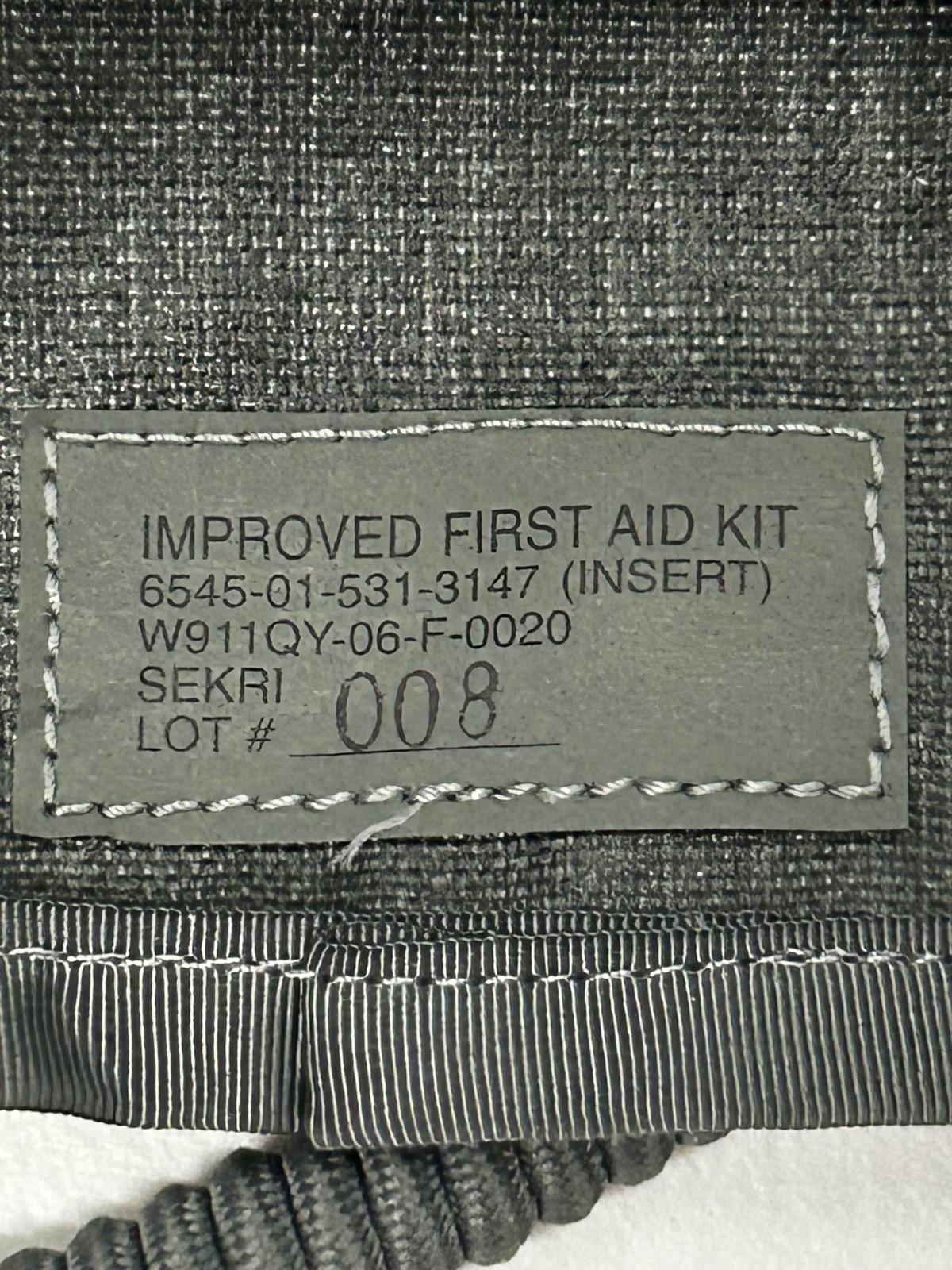 (10 Pack) ACU UCP Army USGI Sekri IFAK Insert First Aid Kit NSN 6545-01-531-3147