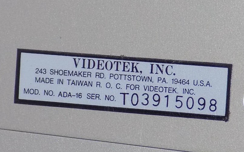 VIDEOTEK ADA-16 analog audio distribution amplifier