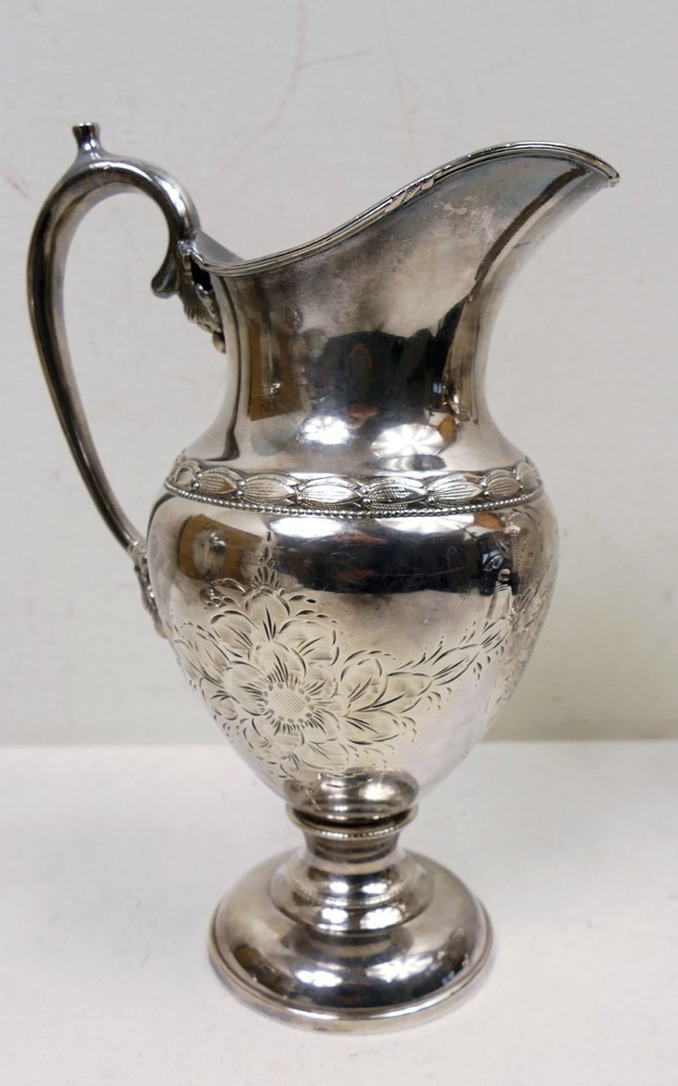 Rogers, Smith & Co Reed & Barton Blanks Silver Plate Tea Set Grape Pattern 1850