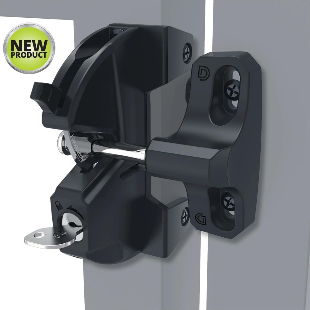 Weather Resistant Gate Latch for Outdoor Security - Key Lock