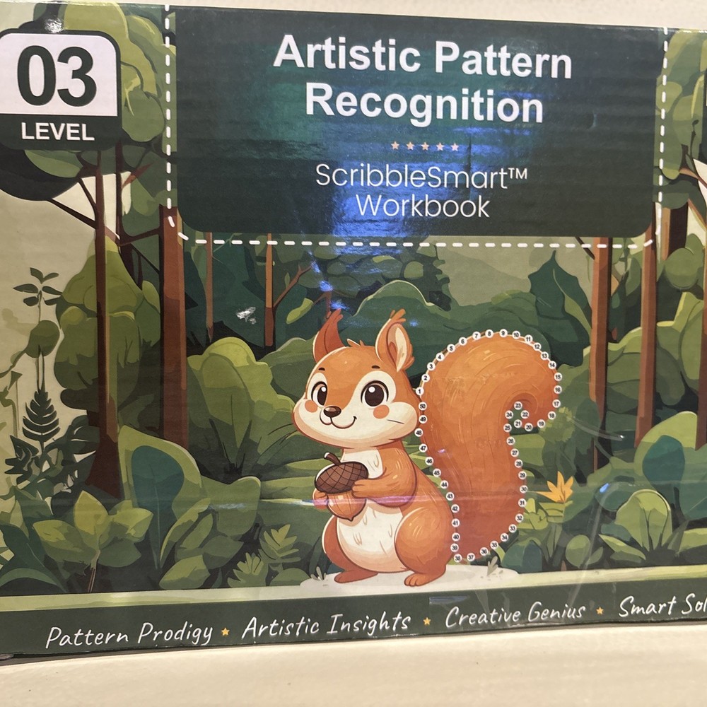 Little Curious Minds ScribbleSmart Workbook Level 3 Artistic Pattern Recognition