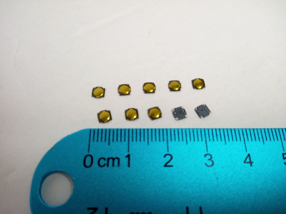 10Pcs Pack 3.7x3.7x0.35mm Push Touch Tactile Momentary Micro Button Switch Tact