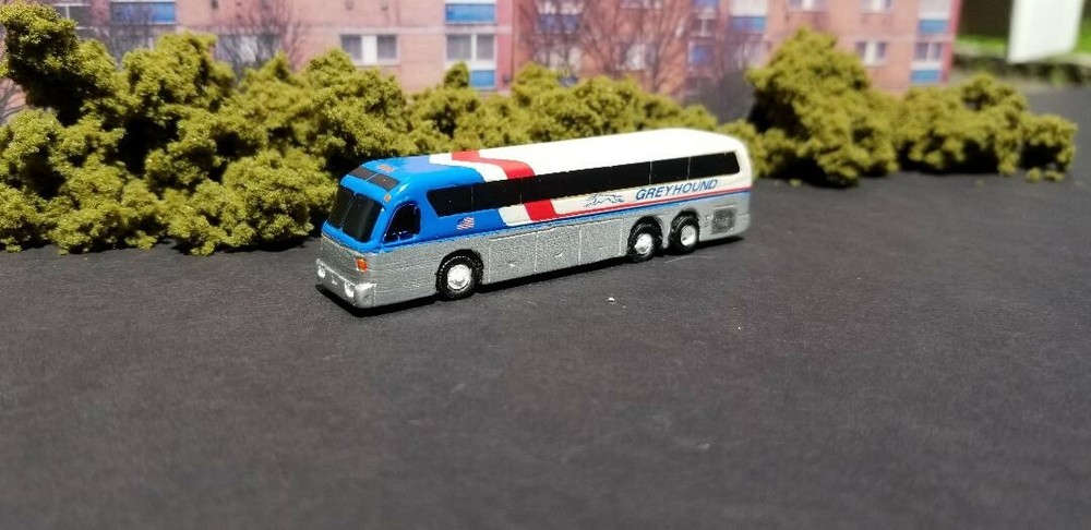 Greyhound Bus in N scale by Brucast