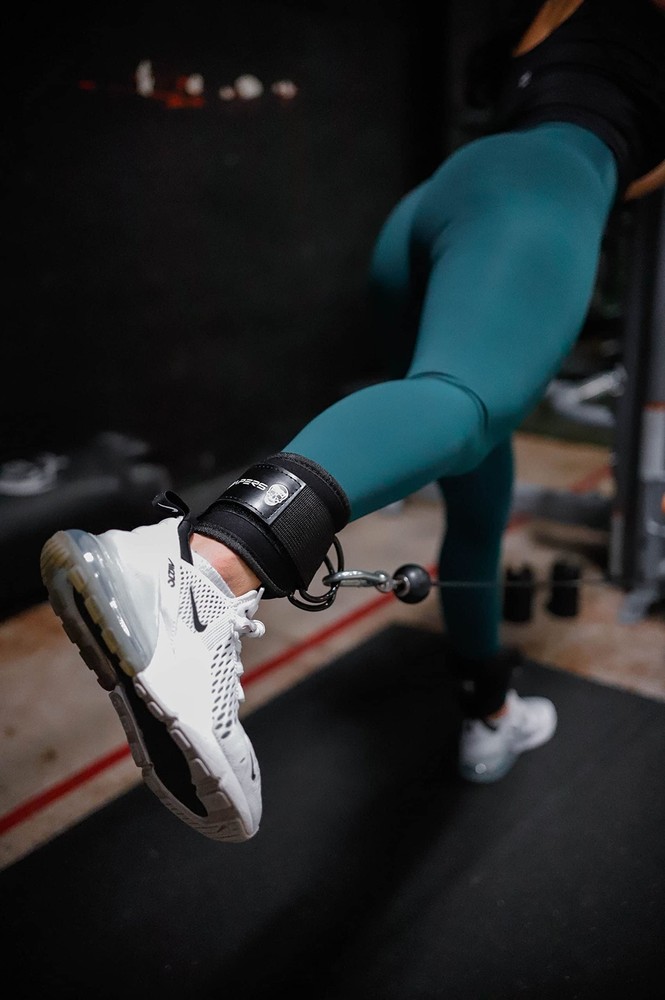 Ankle Straps (Pair) For Cable Machine Kickbacks, Glute Workouts, Lower Body E...