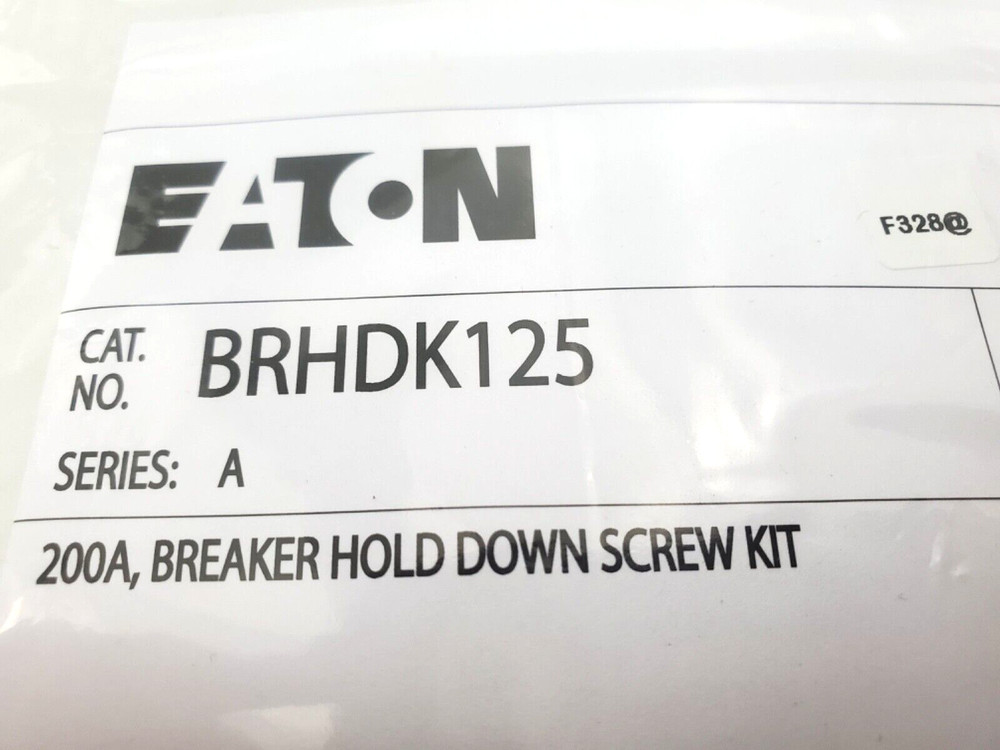 Eaton BRHDK125 Hold Down Screw Kit For Type BR Two Pole Breakers 150 - 200 Amp