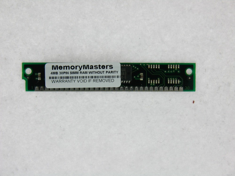 4MB 30pin SIMM RAM MEMORY without parity 4x8 30-pin 4K Refresh