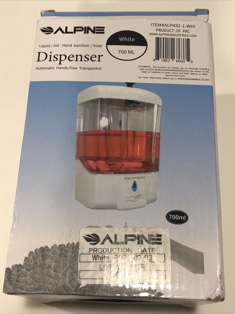 Alpine Industries 700 ml Mountable Automatic Liquid Hand Soap Dispenser