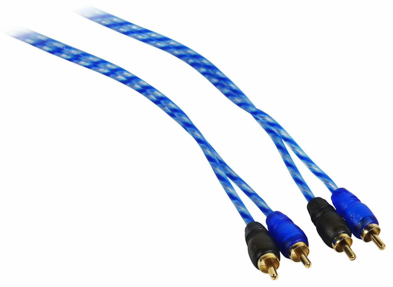 Rockville RWK82 8 Gauge 4 Chan Car Amp Wiring Installation Wire Kit (2) RCA's