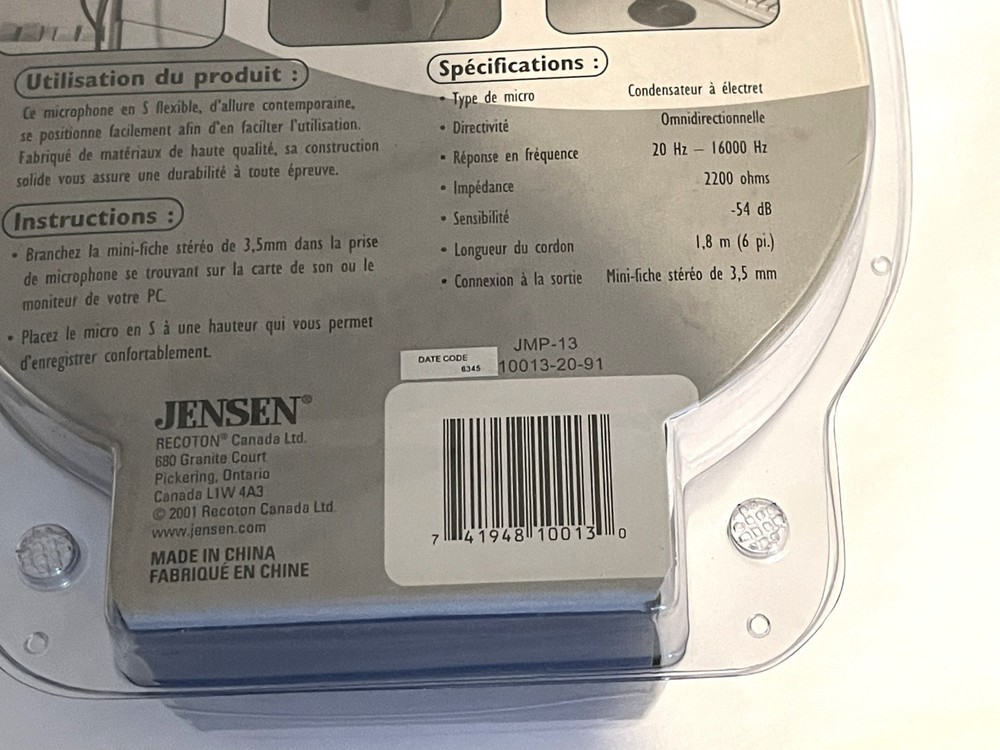 Flexible Desktop Microphone by Jensen Multimedia