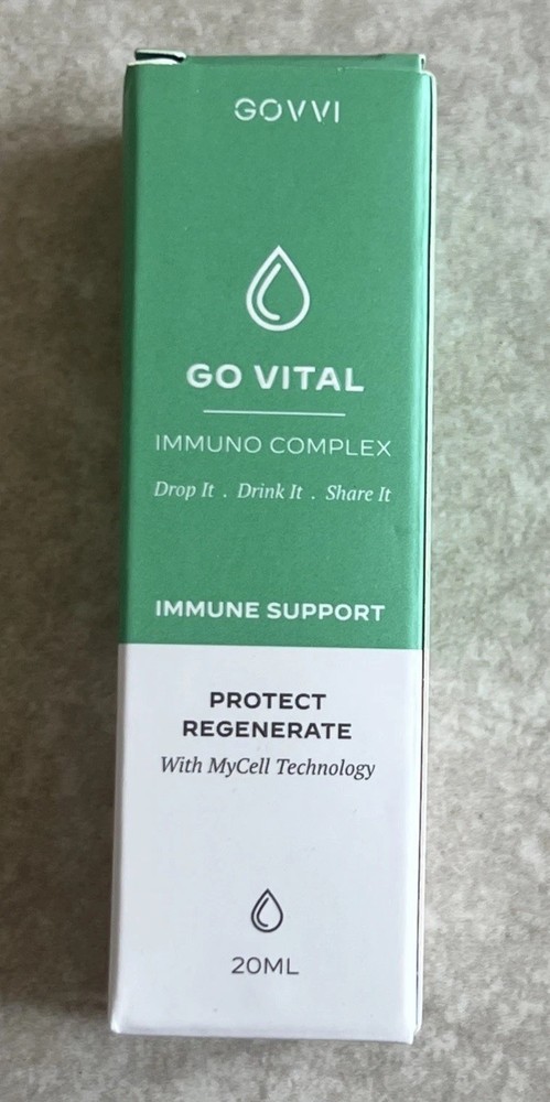 GOVVI GO VITAL Immuno Complex Drops 20ml Immune Support MyCell Technology 🔥🔥