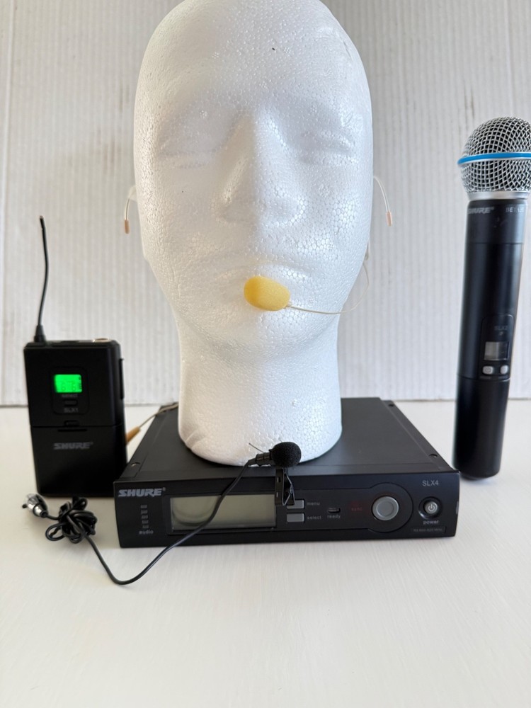 Shure SLX24/BETA 58 Wireless Microphone System-3 MICS